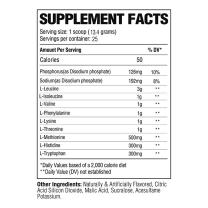 Raw Nutrition EAA Aminoácidos Esenciales 315 g (25 Servings) - Sandía