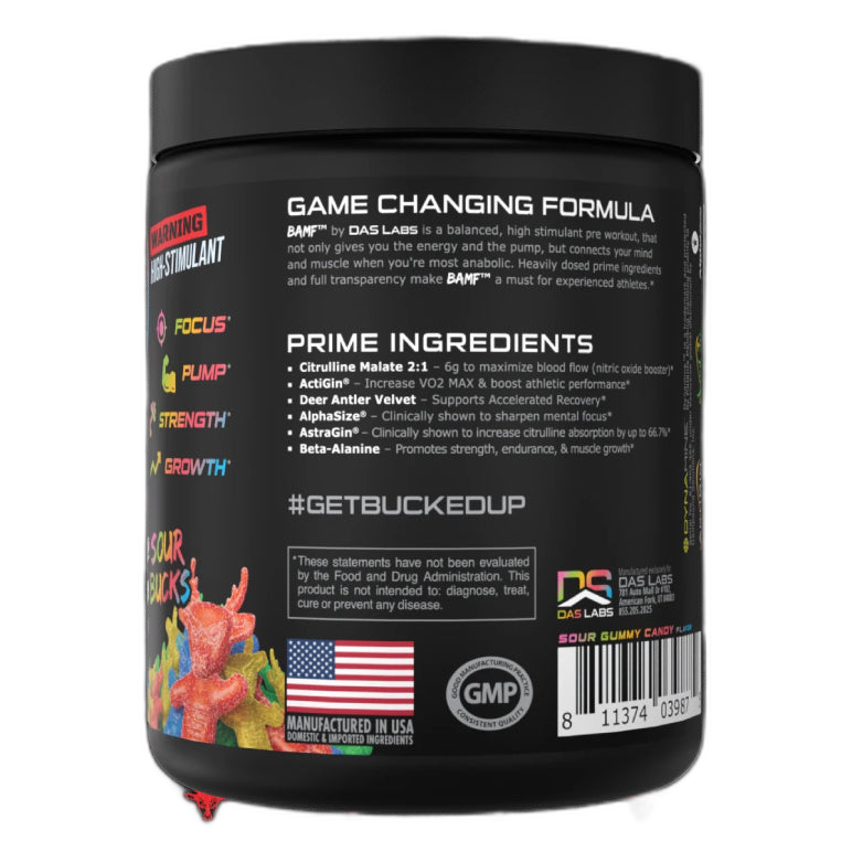 Pre-entreno con nootrópicos BAMF 30 servicios - MarketFit
