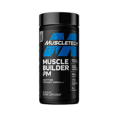 Muscle Builder PM | Melatonina y Ashwagandha 90 cápsulas - MarketFit