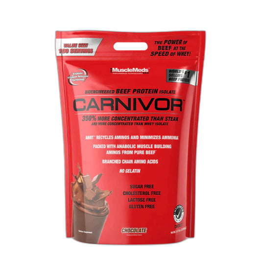 CARNIVOR 8lb | Proteína de carne de res isolatada y Creatina 100 servicios - MarketFit