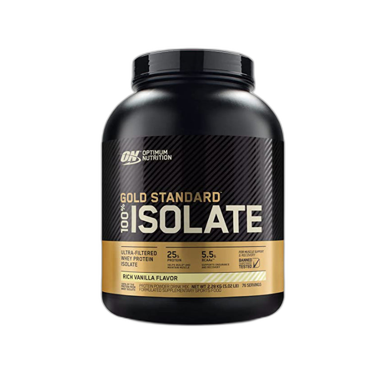 Gold Standard 100% Isolate 5lb - Proteína Premium 76 porciones - MarketFit