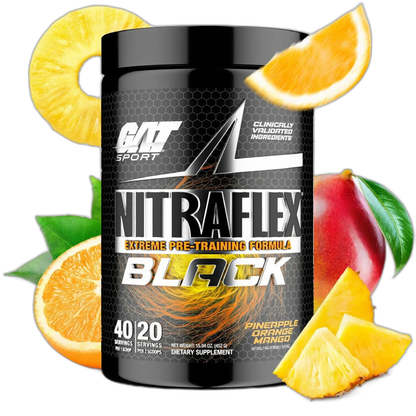 NITRAFLEX BLACK | Pre-entreno extremo 40 servicios - MarketFit