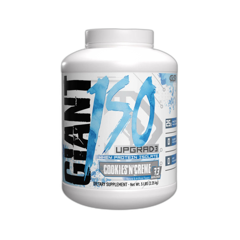 GIANT ISO UPGRAD3 5lb | Proteína de suero de leche Isolatada (Whey Isolate) 73-74 servicios