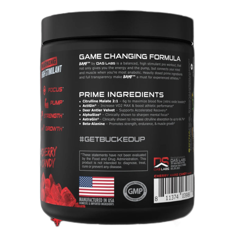 Pre-entreno con nootrópicos BAMF 30 servicios - MarketFit