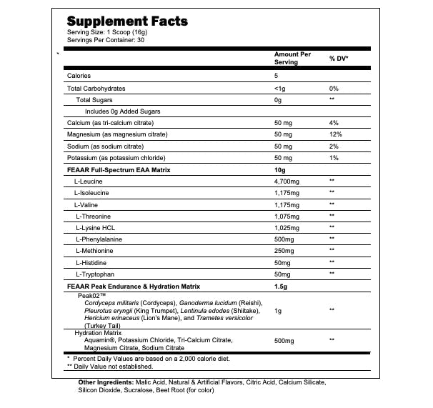 DR. FEAAR | BCAA's y EAA's 30 servicios - MarketFit