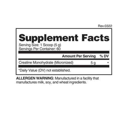 CREATINE | Creatina Monohidrato Micronizada 300gr - MarketFit