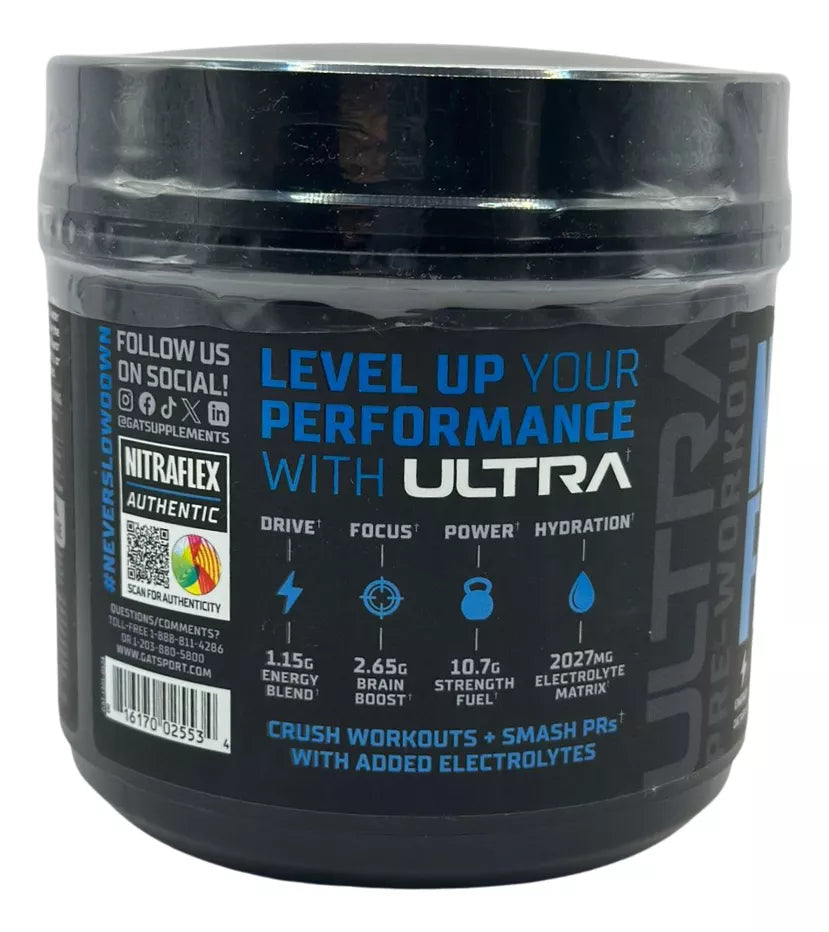 GAT Sport Nitraflex Ultra Preentreno - Blue Raspberry