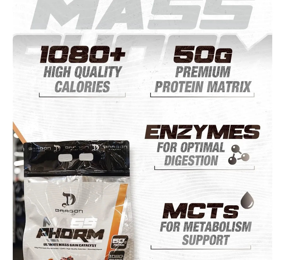 Dragon Pharma Mass Phorm 12 Lbs Vainilla Milkshake