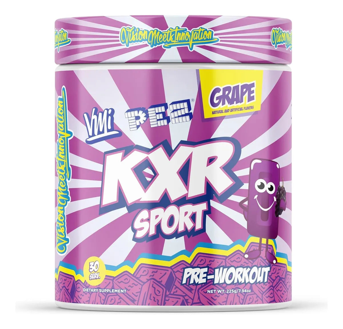 VMI Sports KXR Stacked Pre Workout 30 Porciones - PEZ Grape