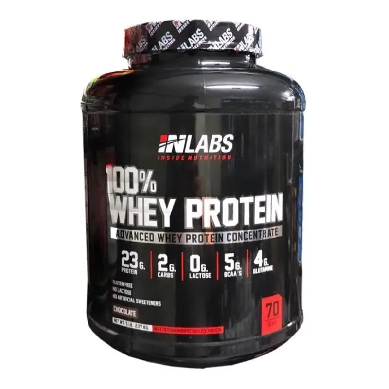 Inlabs 100% Whey Proteína de Suero Chocolate 5 lb (2.27 kg) - MarketFit