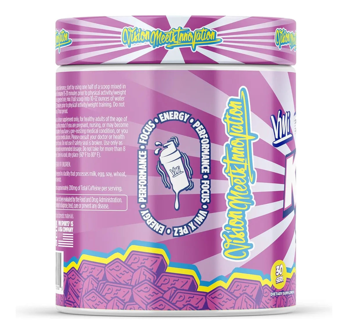 VMI Sports KXR Stacked Pre Workout 30 Porciones - PEZ Grape