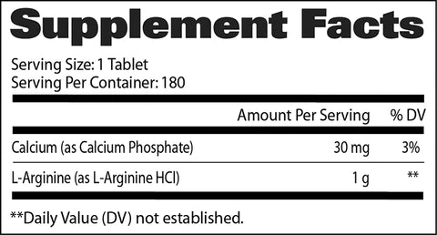 L-Arginine | Arginina 1,000mg 180 tabletas - MarketFit
