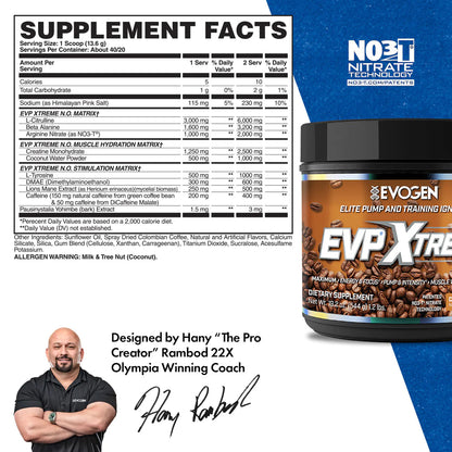 EVP Xtreme N.O. | Pre-entreno con Cafeína 40 servicios - MarketFit