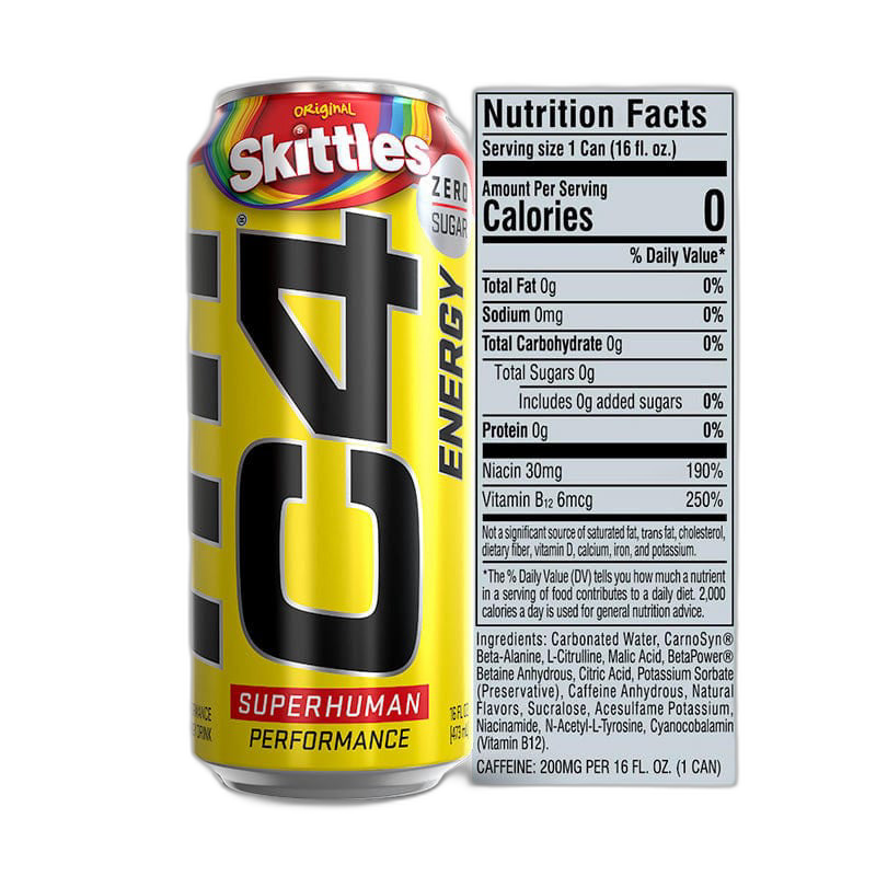 C4 ENERGY - Pre-entreno en bebida de 16 oz (473 ml) - MarketFit