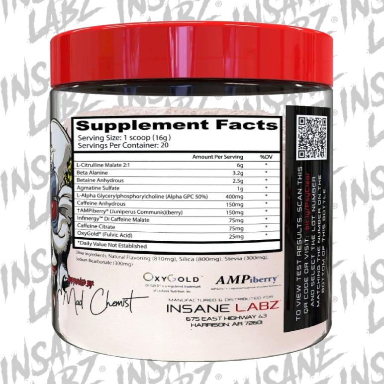 PSYCHOTIC CLEAR | Pre-entreno 20 servicios - MarketFit