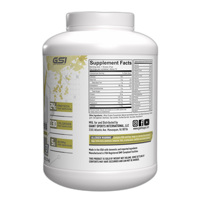 GIANT WHEY UPGRAD3 5lb | Proteína de suero de leche (Whey Protein) 69-73 servicios