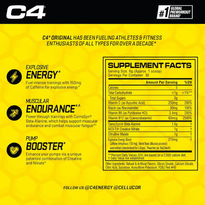C4 ORIGINAL - Pre-entreno - MarketFit