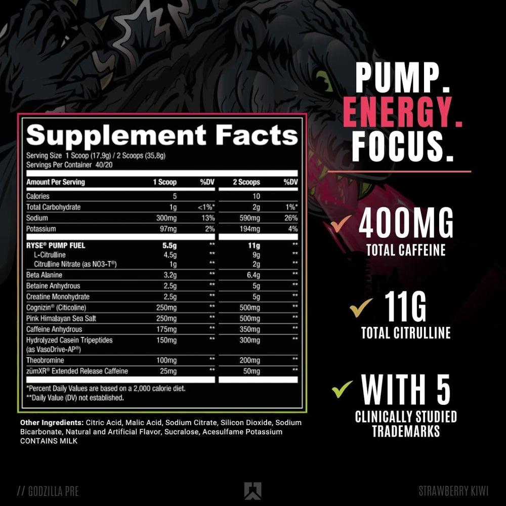 RYSE Godzilla | Pre-workout - MarketFit