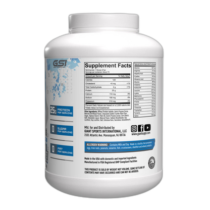 GIANT ISO UPGRAD3 5lb | Proteína de suero de leche Isolatada (Whey Isolate) 73-74 servicios