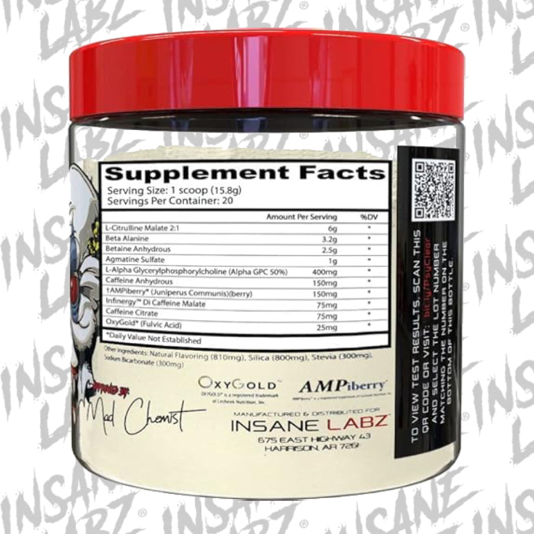 PSYCHOTIC CLEAR | Pre-entreno 20 servicios - MarketFit
