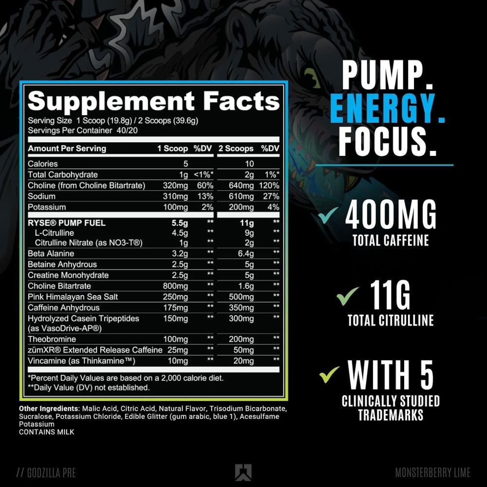 RYSE Godzilla | Pre-workout - MarketFit