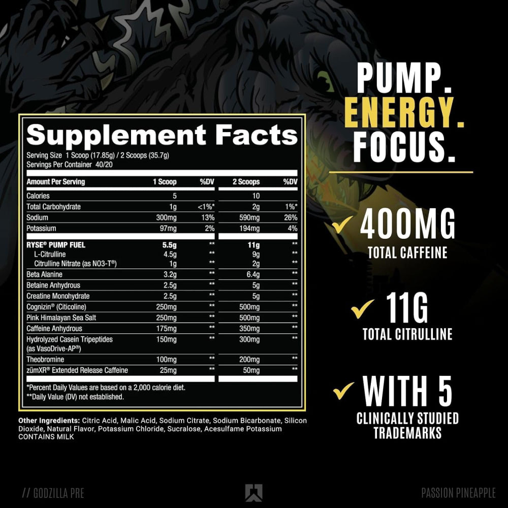 RYSE Godzilla | Pre-workout - MarketFit