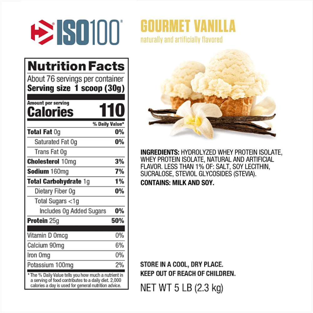 ISO 100 5lb | Proteína Hidrolizada 70-76 porciones - MarketFit