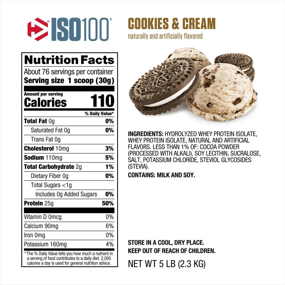 ISO 100 5lb | Proteína Hidrolizada 70-76 porciones - MarketFit