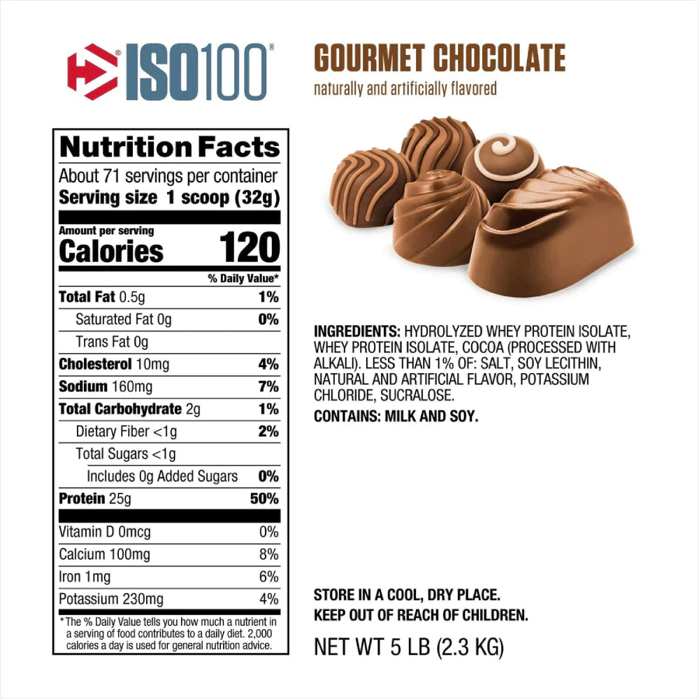 ISO 100 5lb | Proteína Hidrolizada 70-76 porciones - MarketFit