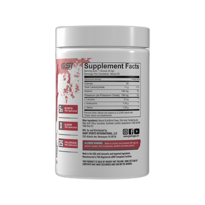 GIANT BCAA | BCAA's y Electrolitos 30 servicios