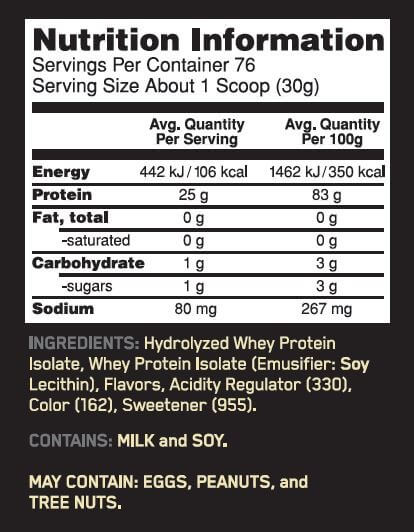 Gold Standard 100% Isolate 5lb - Proteína Premium 76 porciones - MarketFit