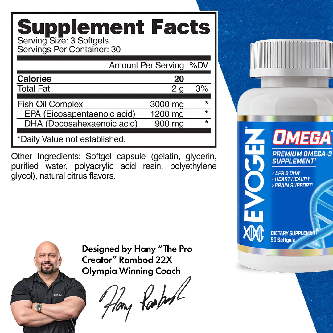OMEGA PREMIUM FISH OIL | Omega 3, 700mg 90 cápsulas - MarketFit
