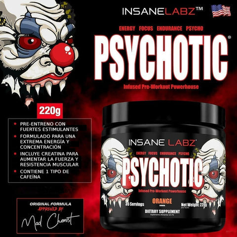 PSYCHOTIC | Pre-entreno 60 servicios - MarketFit