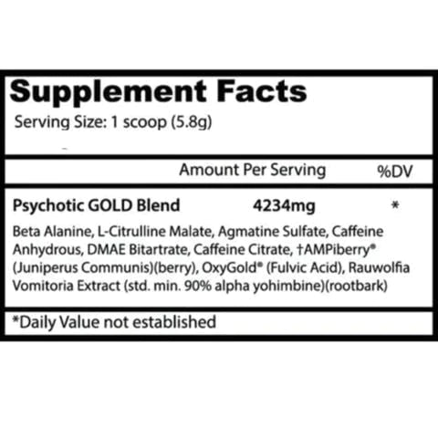 PSYCHOTIC GOLD Variety Pack | Pre-entreno 30 servicios - MarketFit