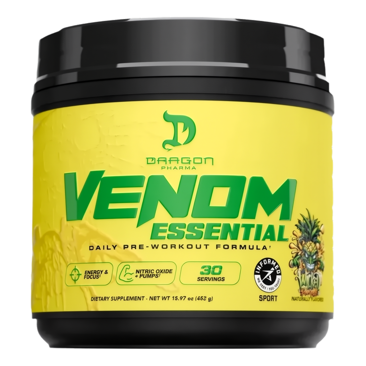 Dragon Pharma Venom Essential Pre Entreno Wicked Pineapple 30 Servicios
