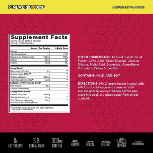 N.O. -Xplode VASO - Pre-entreno 24 servicios - MarketFit