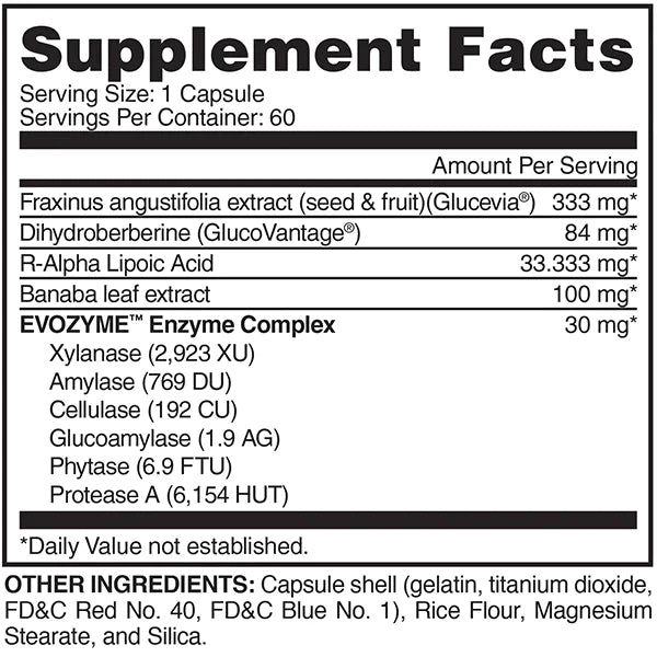 EVOLOG | Bloqueador de carbohidratos y Enzimas digestivas 60 cápsulas - MarketFit