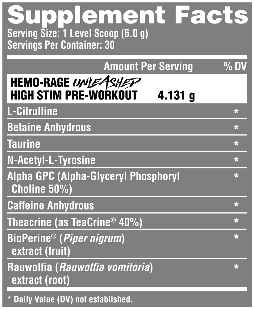 Hemo-Rage Unleashed | Pre-entreno 30 servicios - MarketFit