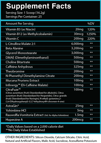 Centurion Labz God of Rage Unchained Anti-Human Pre-Workout 25 Porciones - Tamarindo