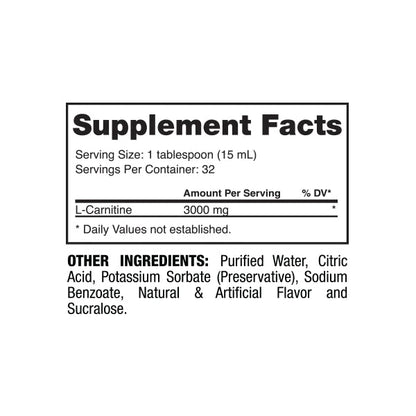 L CARNITINE 3000 | Carnitina 3,000mg 32 servicios - MarketFit