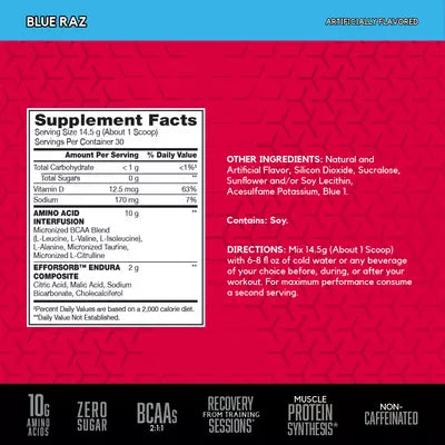 AMINO X - BCAA's, Taurina y Citrulina 30 servicios - MarketFit
