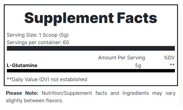 GLUTAMINE | Glutamina 300gr 60 servicios - MarketFit
