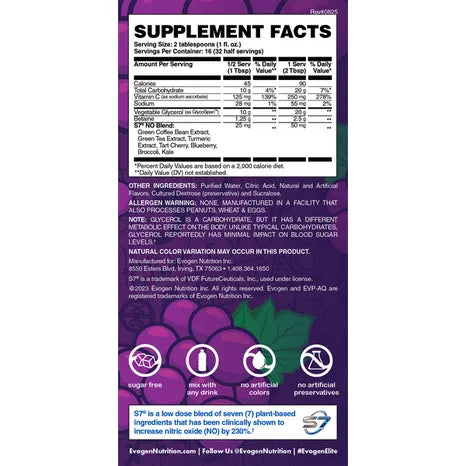 Evogen EVP AQ Grape Liquid Glycerol Muscle Volumizer - MarketFit