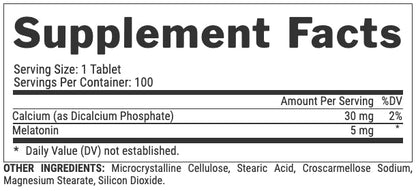 Melatonin | Melatonina 5mg 100 tabletas - MarketFit