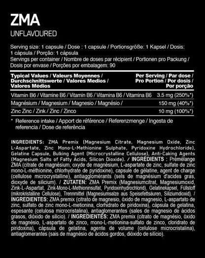ON | ZMA (Zinc, Magnesio y Vitamina B6) 90 cápsulas - MarketFit