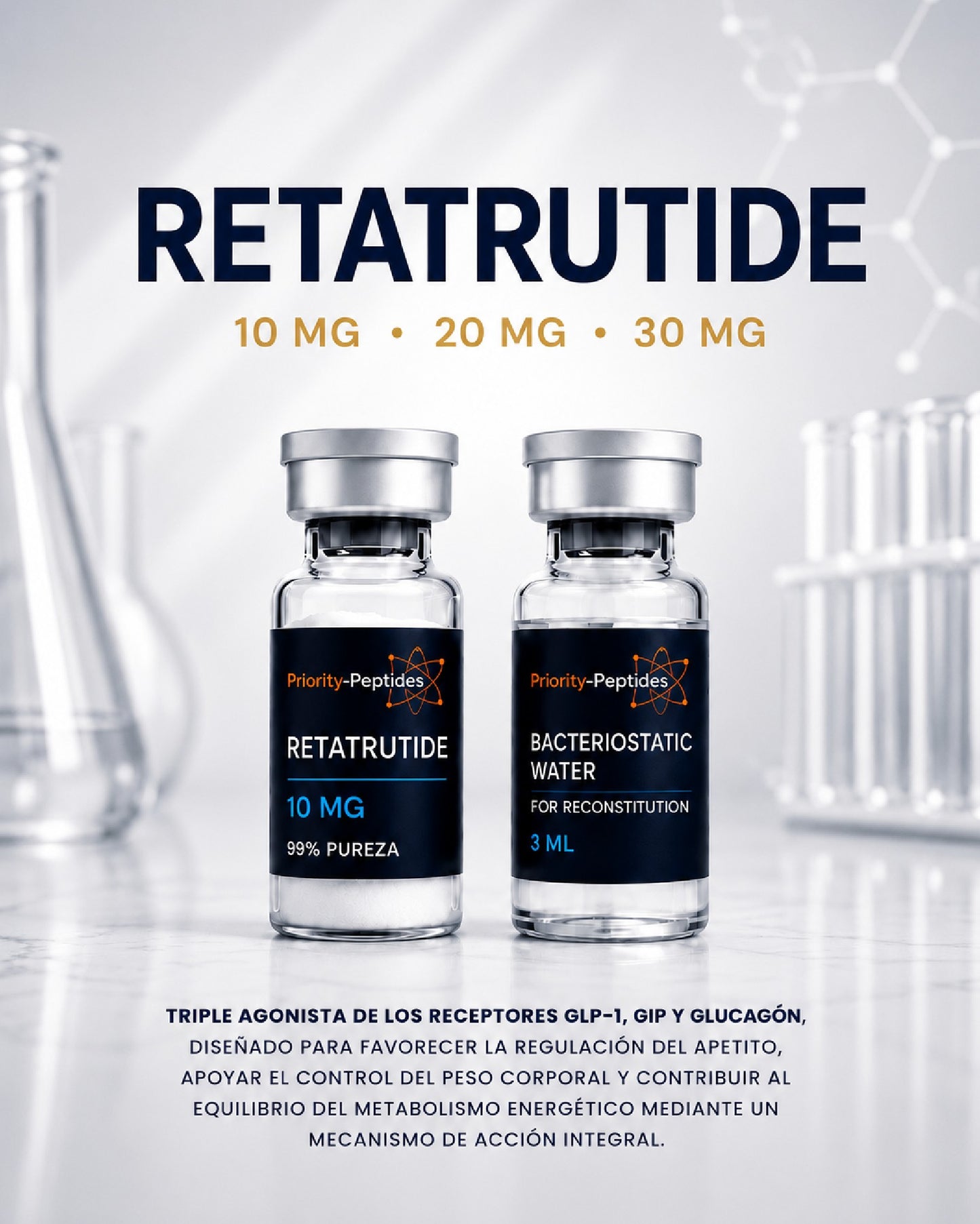 Retatrutide Research Peptide (10 mg / 20 mg)
