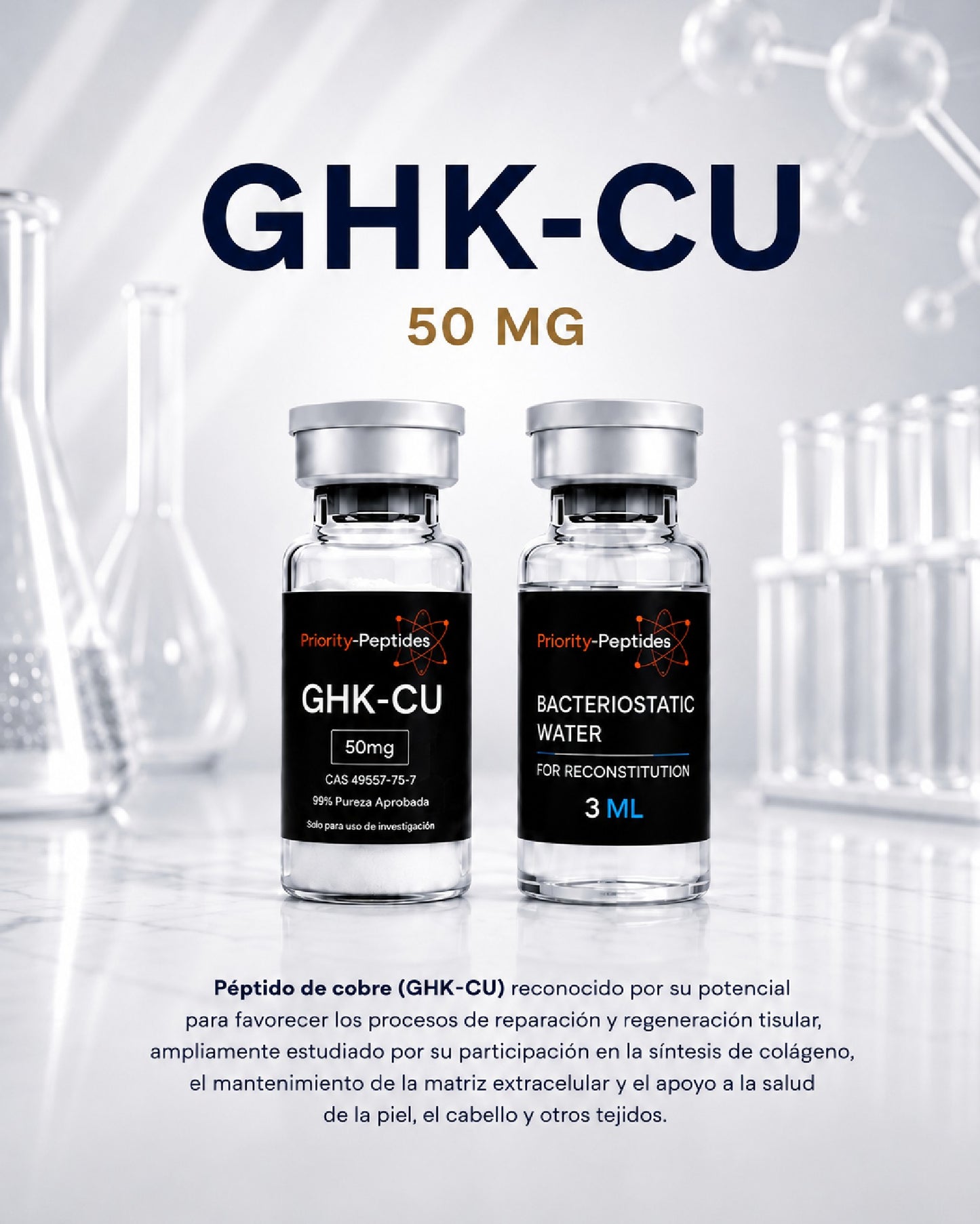 GHK-Cu Research Peptide 50 mg