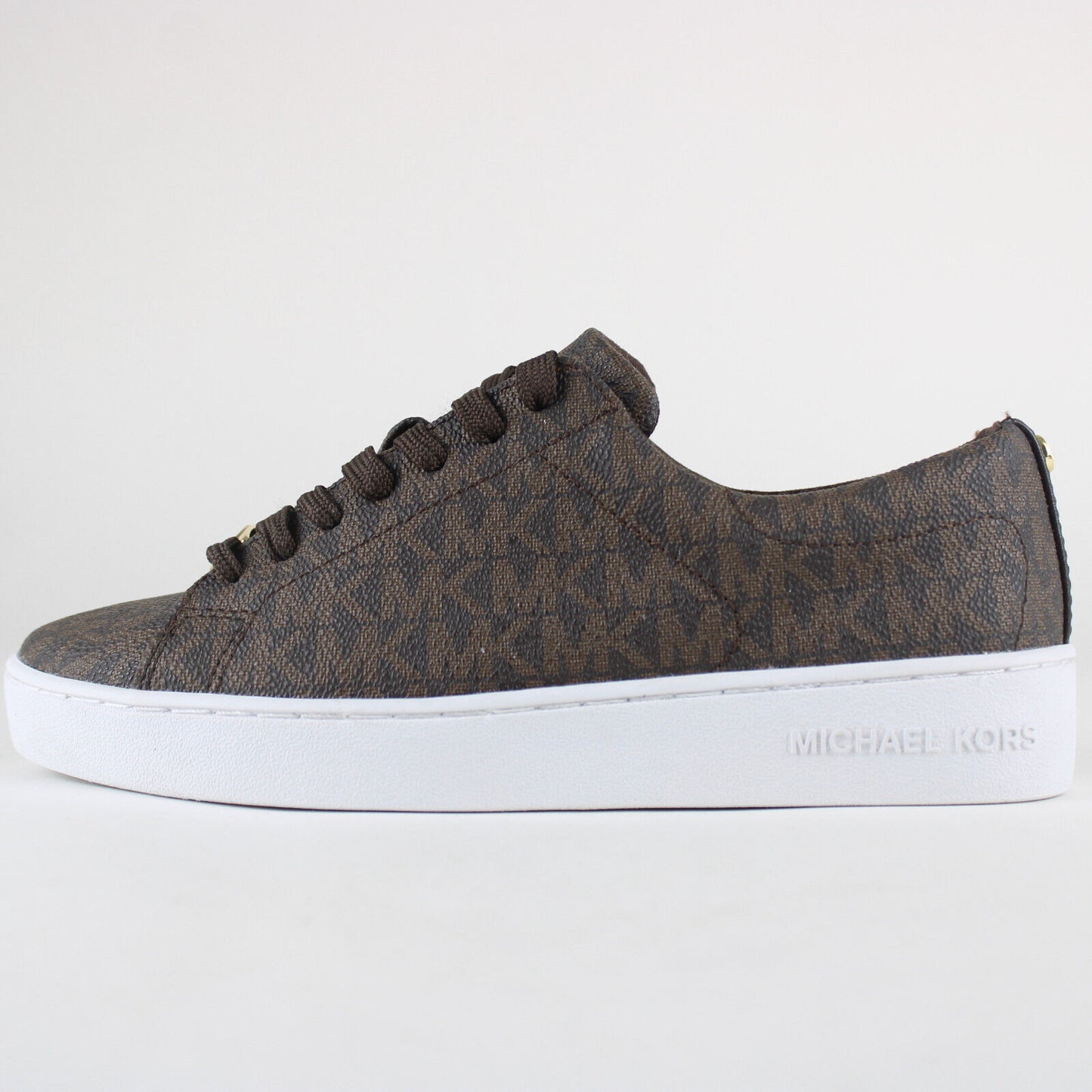 Tenis Michael Kors Logo Clásico PVC Marrón Mujer LS23H