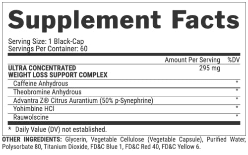 Lipo 6 Black Ultra Concentrate | Quemador 60 cápsulas - MarketFit