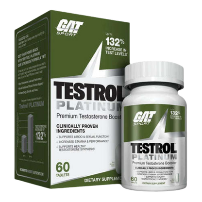 TESTROL® PLATINUM | Precursor de test 60 tabletas 30 servicios - MarketFit